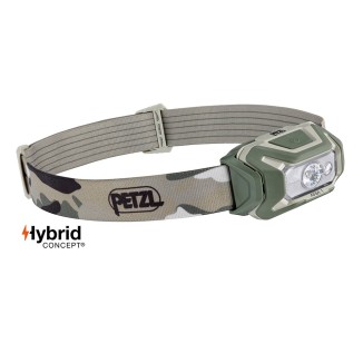 Lampe frontale Hybrid Aria 1 camo fr/ce - éclairage blanc, rouge, vert et bleu - 350 lumens 