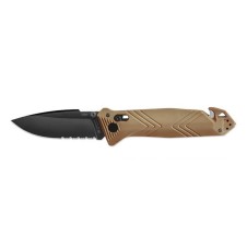 Couteau de poche Cac serration PA6 Vengeur Edition tan 