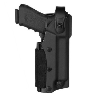 Holster droitier Zoom VKZ804 noir pour GLOCK 17/18/19/22/23 avec lampe/laser 