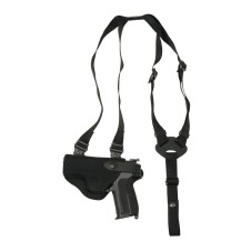 Holster d'épaule gaucher Cordura FO203 noir pour SIG SAUER/BERETTA8000/TANFOGLIO 