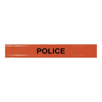 Brassard Roll Strap fluorescent et rétro-réfléchissant Police 