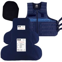 Pack incluant 2 Plaques balistiques  + plaque Trauma + Housse de gilet pare-balles Police Municipale 