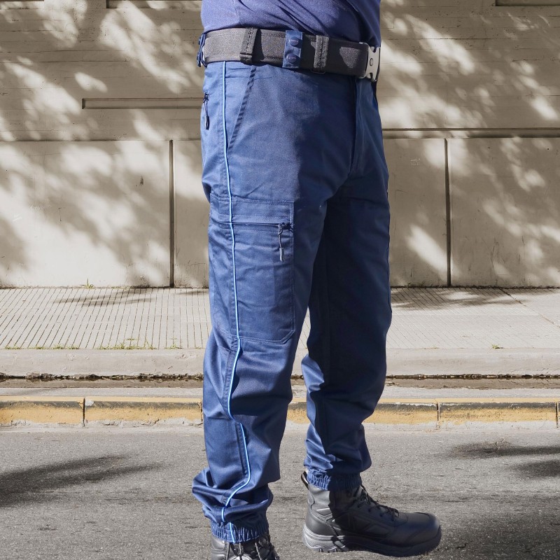 PANTALON INTERVENTION MAT BLEU POLICE MUNICIPALE 