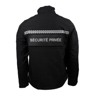 Softshell sécurité privée avec bandes HV-GK