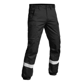 Pantalon SÉCU-ONE bas élastiqué HV-TAPE noir