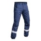 Pantalon SÉCU-ONE bas élastiqué HV-TAPE bleu marine