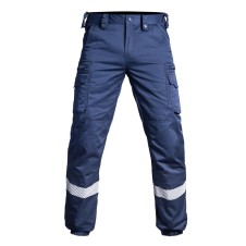 Pantalon V2 SÉCU-ONE bas élastiqué HV-TAPE bleu marine