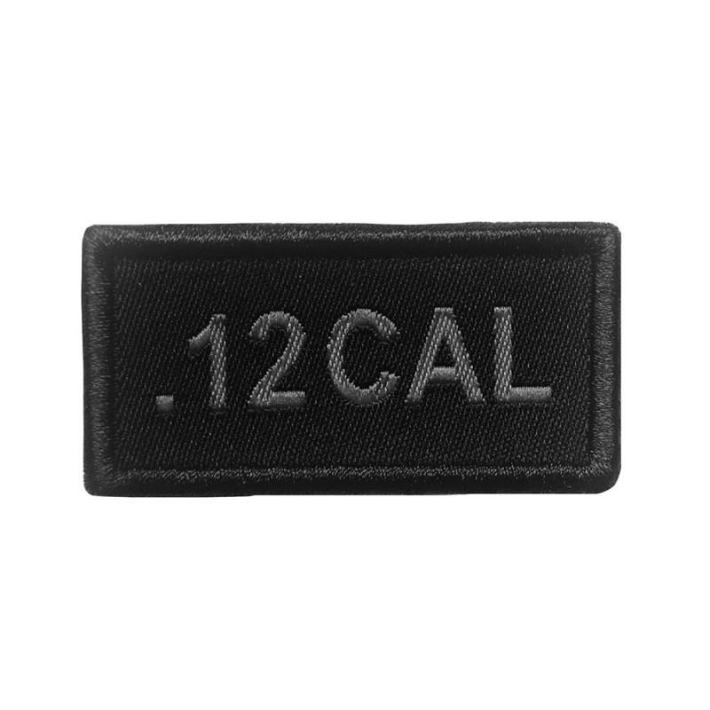 Patch .12 cal brodé noir 