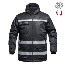 Parka Hardshell SÉCU-ONE WF 150 HV-TAPE Sécurité Privée noir  Couleur:Noir