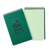 Carnet phosphorescent tout-temps 60 pages 96 x 148 mm vert olive 