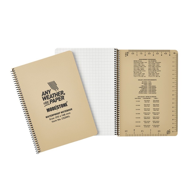 Carnet tout-temps 100 pages 148 x 210 mm tan 