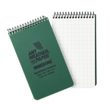 Carnet tout-temps 100 pages 76 x 130 mm vert olive 