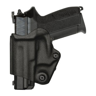 Holster gaucher Vegatek Short VKS804 noir pour GLOCK 17/19/22/23/26/27 